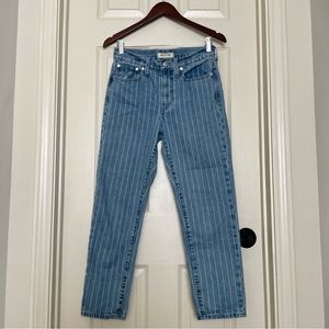 Madewell The Perfect Vintage Jean: Pinstripe Edition